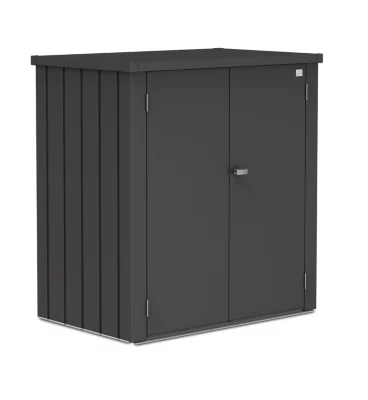 Armoire de terrasse métal 1300 L, l.132 x P.87 x H.140 cm taille L, gris foncé, Biohort Romeo