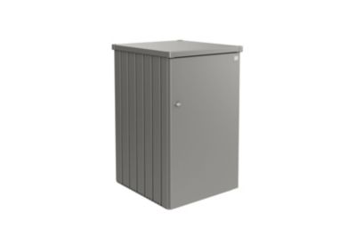 Range poubelles métal 740 L, l.80 x P.88 x H.129 cm, gris quartz, Biohort Alex