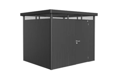 Abri de jardin métal Biohort HighLine H3 gris foncé simple porte surface totale 6.46 m²