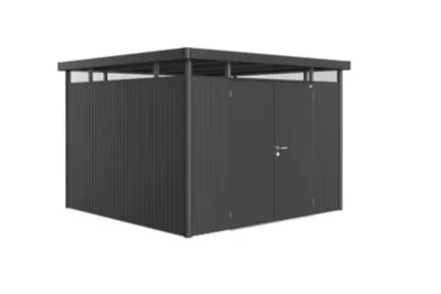 Abri de jardin métal Biohort HighLine H6 gris foncé double porte surface totale 9.92 m²