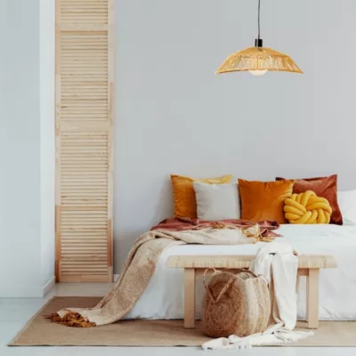 Abat-jour pour suspension en fibres naturelles ∅60cm Eglo, Poirnal