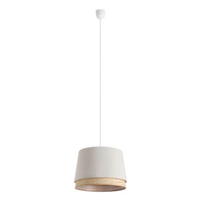 Abat-jour pour suspension cône en tissu et raphia Ø.38cm Eglo, Tabley 2