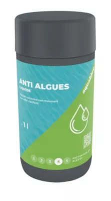 Anti-algues liquide pour piscine 1L Aquablue