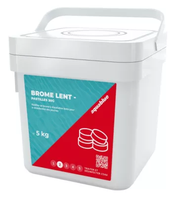 Brome lent pastilles 20g Aquablue 5kg