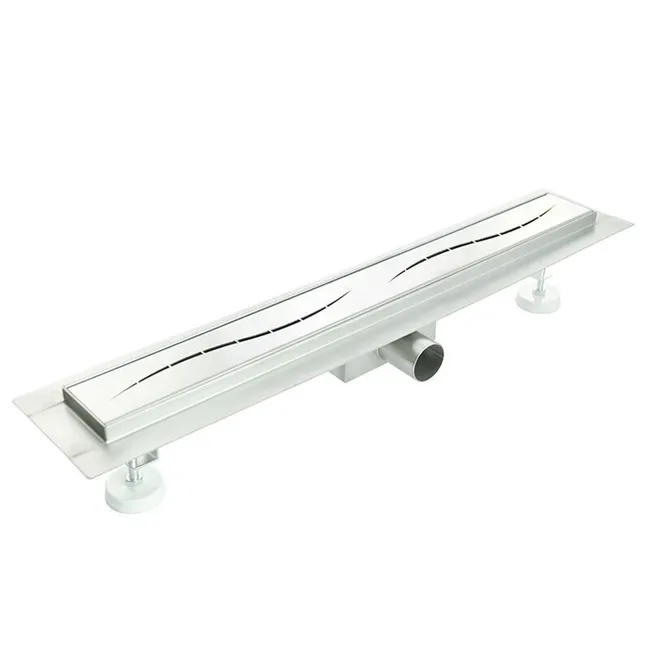 Caniveau de douche en Acier inoxydable 60 cm x 7 mod. Onda