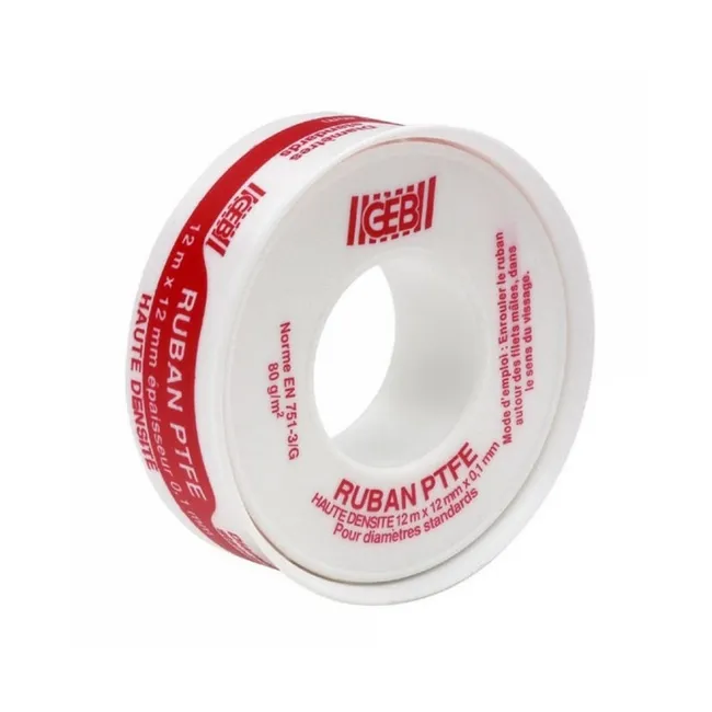 Ruban PTFE haute densité 12mmx12mx0,1mm GEB