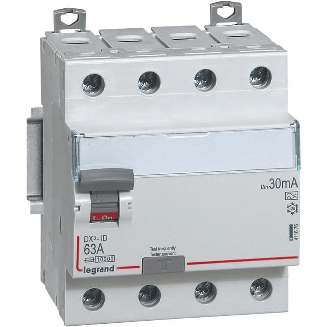 Image principale de Legrand - Interrupteur différentiel 40A 4P sensibilité 30mA - 411661