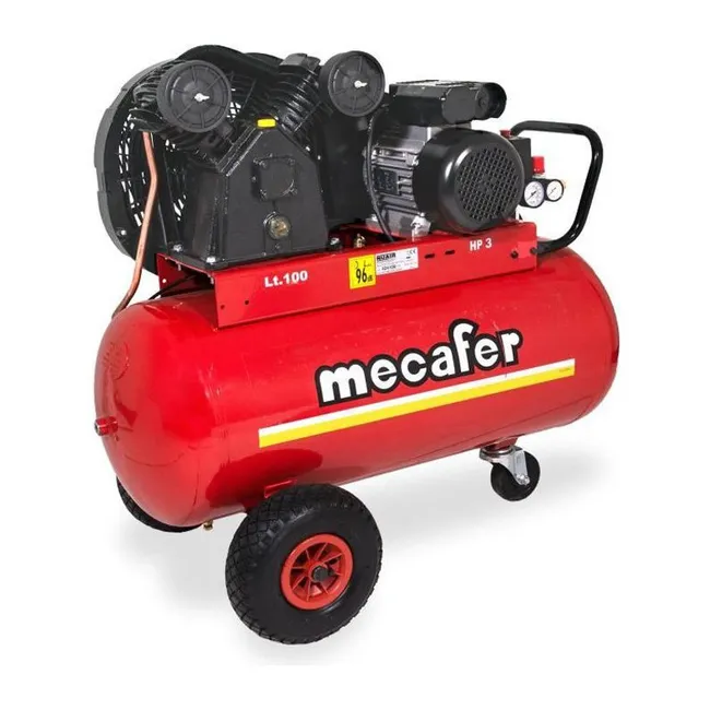 Image principale de MECAFER Compresseur 100L - 3CV - 10 bars - bicylindre V fonte