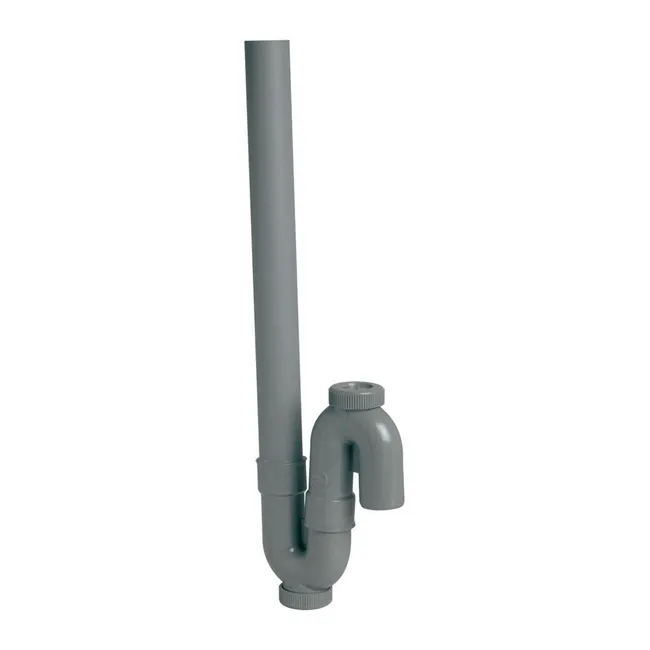 Nicoll - Siphon simple de machine à laver à sortie verticale orientable - 1YH23C - PVC gris - Ø 40 mm - 1YH23C