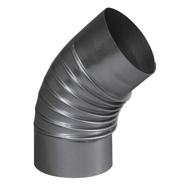 Coude 45° aluminié plissé Ø125 - 374125 - Ten