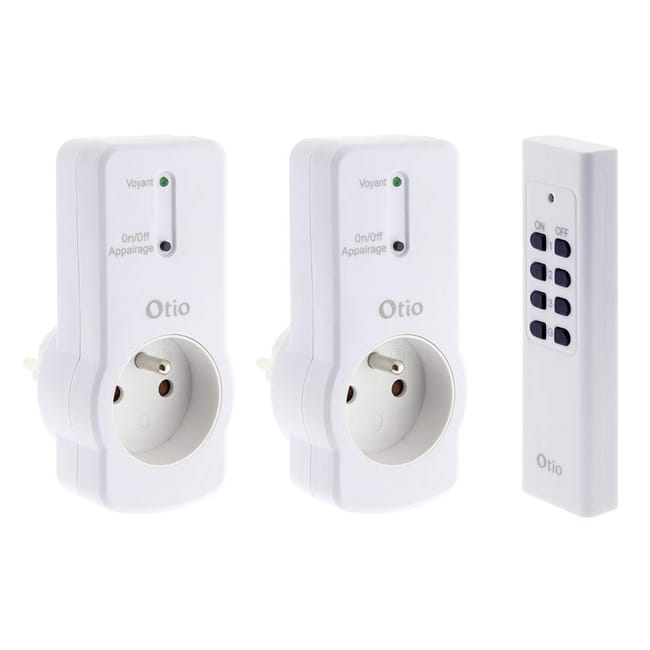 Image principale de Lot de 2 prises 10A 2P+T télécommandées - Zenitech