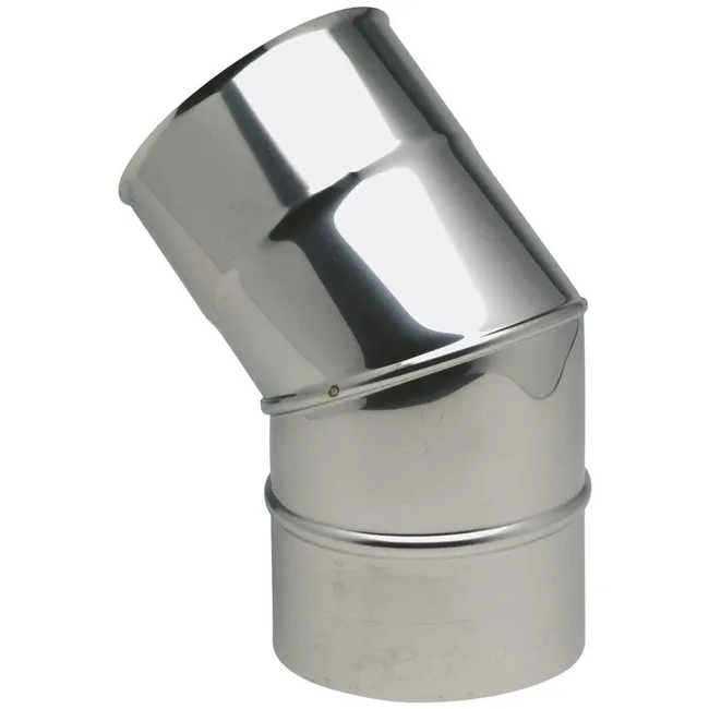 Coude br45° 2part inox 304 125