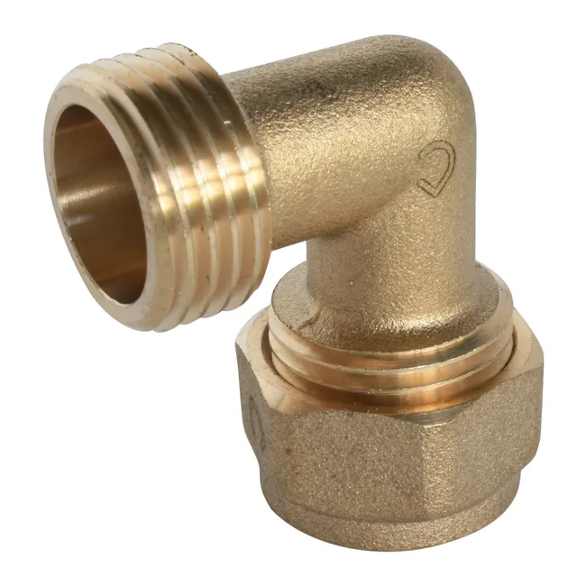 Raccord à compression - male coudé 15/21 - PER Ø12