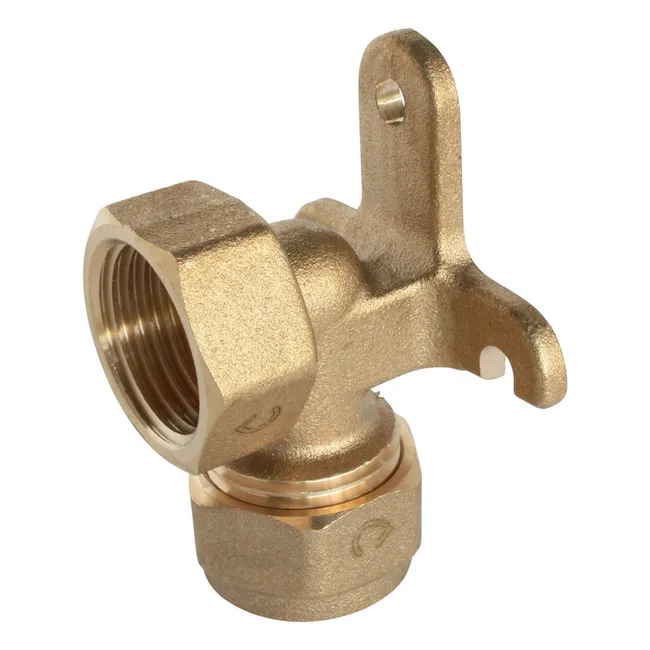 Raccord à compression - coude applique 15/21 - PER Ø12