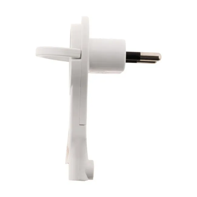 Image principale de Fiche mâle 2P 6A extraplate - Blanc - Zenitech
