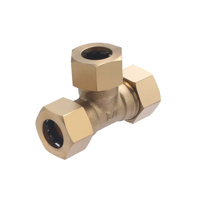 Raccord joint mixte (a Visser) pour Tube Cuivre Té Egal Ø14 NOYON & THIEBAULT