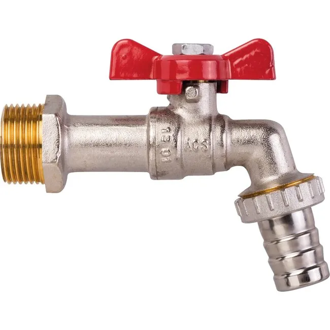 Robinet de puisage - Sferaco - M 1/2' - M 3/4' - Manette papillon rouge