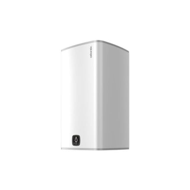 Chauffe-eau électrique Linéo connecté vertical mural blanc carré 100L - ATLANTIC - 157213