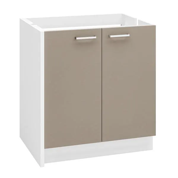 MEUBLE BAS ONELIA 80 2P+ET.ARGILE ABOP080D10