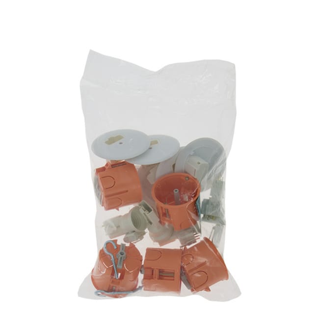 Image principale de Lot de 5 kits point de centre [capri], charge max 25 kg, profondeur 55 mm, diamètre Ø 67, norme 15-100