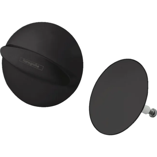 Set de finition vidage baignoire HANSGROHE Flexaplus noir mat