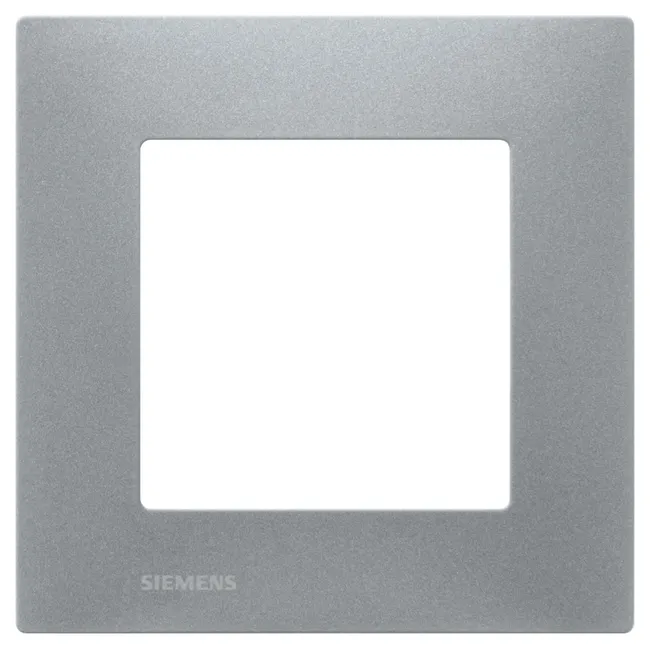Image principale de Plaque simple Siemens Delta Viva, design contemporain, 9 coloris, plaques réversibles, garantie 2 ans, prises protégées enfants