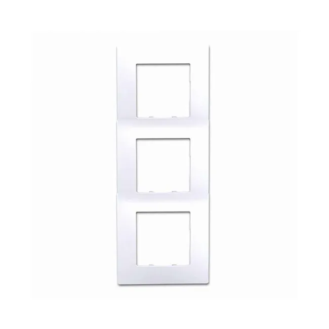 Image principale de Plaque Triple Siemens DELTA VIVA, design contemporain, plaques réversibles, 9 coloris, garantie 2 ans, protection enfants