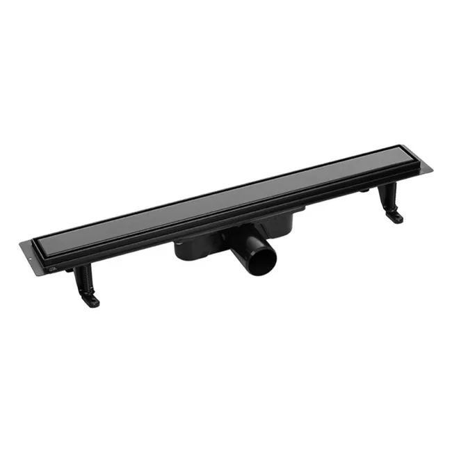 Caniveau de douche BASSO, couleur: noir, longueur:100 cm