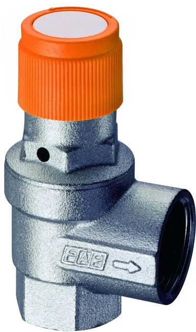 Soupape de sécurité 3/4" pression 6 bar et température pour installations solaires