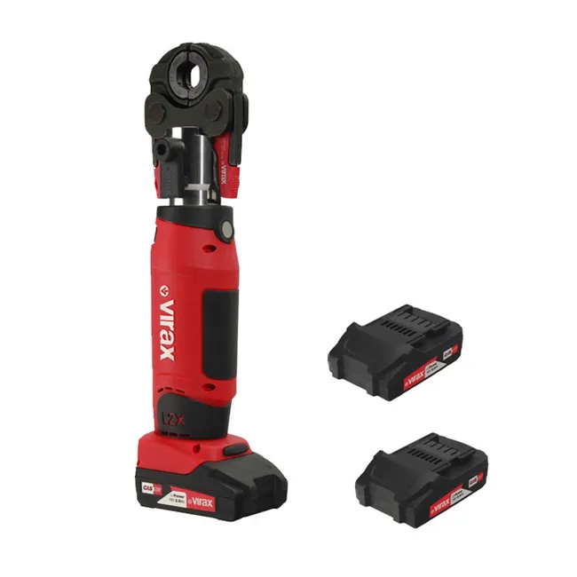 Virax - Presse à sertir électro-mécanique Viper L2X + 2 batteries 2Ah + 1 chargeur rapide + pince mère + coffret Virabox - VIR-253571