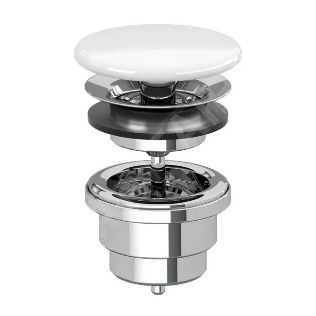 Villeroy & Boch Accessoires - Bonde non-refermable, CeramicPlus, Stone White 680800RW
