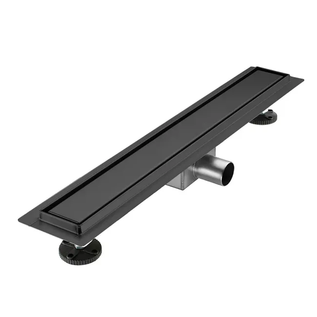 Caniveau de douche en inox Gun métal - 100 cm