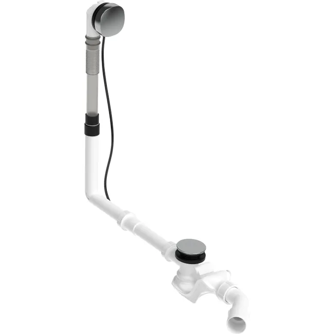 Duravit Garniture de vidage et de trop-plein pour baignoire avec vidage central, longueur 530 mm