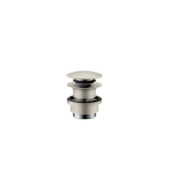 hansgrohe AXOR, vidage à poussoir, avec trou de trop-plein, 51300800, Farbe: Aspect inox