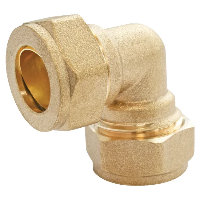 Image principale de Coude laiton égal bague laiton à compression - Tube cuivre Ø18