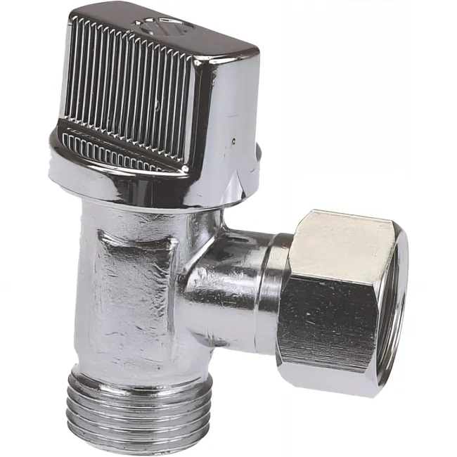 Robinet de chasse d'eau équerre 3/8" (12x17) chromé
