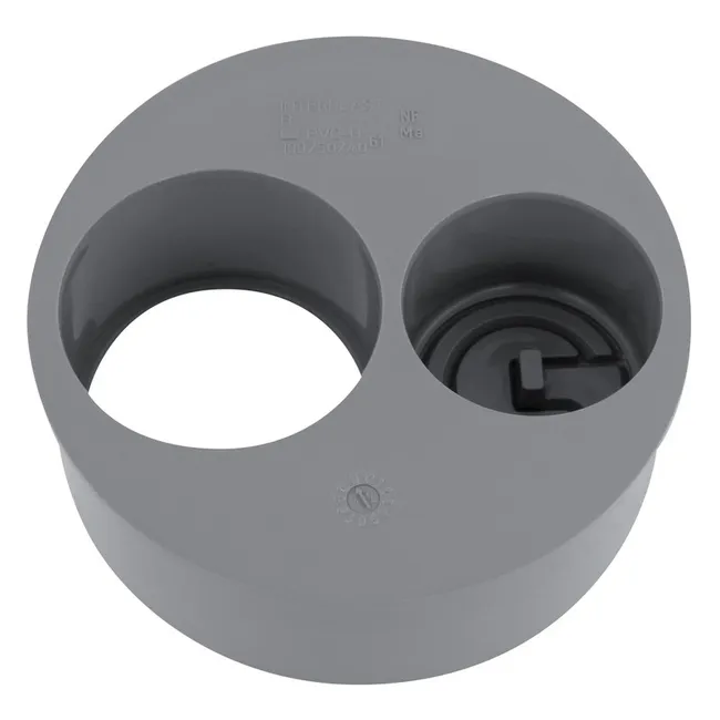 Image principale de Tampon de réduction PVC évacuation double operculé Ø100x50/40