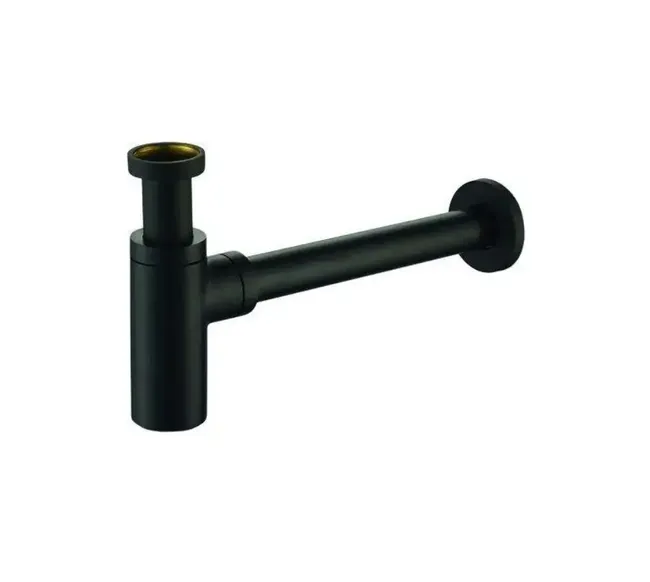 Siphon bouteille 1"1/4 couleur noir mat pour lavabo Paffoni ZACC240NO - Noir mat