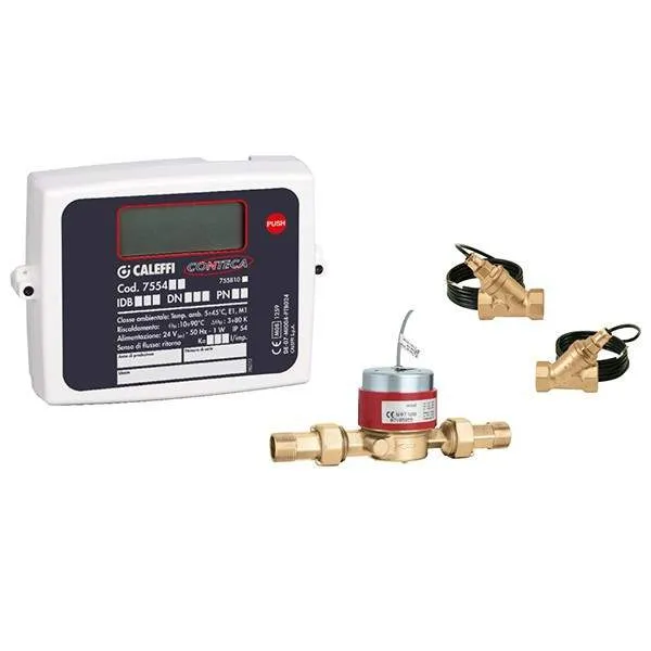 Compteur de chaleur direct pour systèmes de zone CONTECA® Caleffi 7504 - 1 1/4"