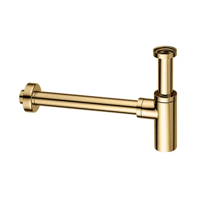 Siphon bouteille 1"1/4 couleur or pour lavabo Paffoni ZACC240HG - Honey Gold