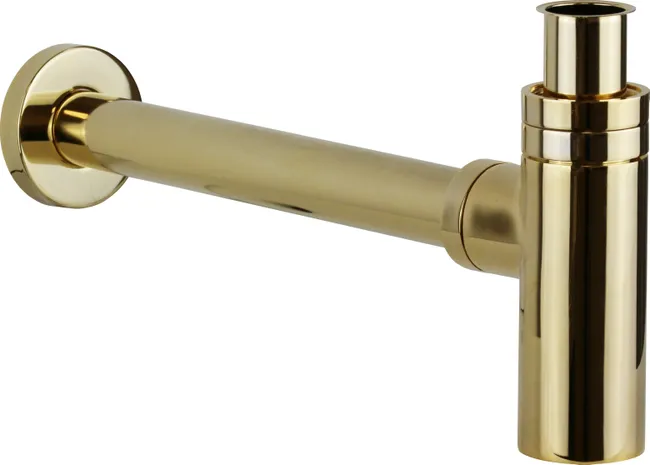 Siphon abaissé pour lavabo et bidet en or Vicario 890/T.04 - Or