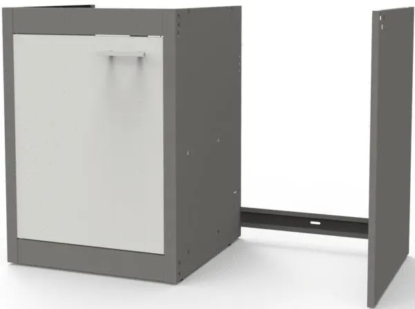 MEUBLE BAS CLIPMETAL 120CM GR.ALU ABMV120Z04