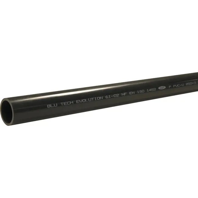 Tube PVC pression - Interplast - L.2m - Diamètre 40 mm
