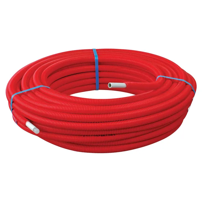 Image principale de Tube multicouche gainé rouge Ø16 en couronne de 25 mètres