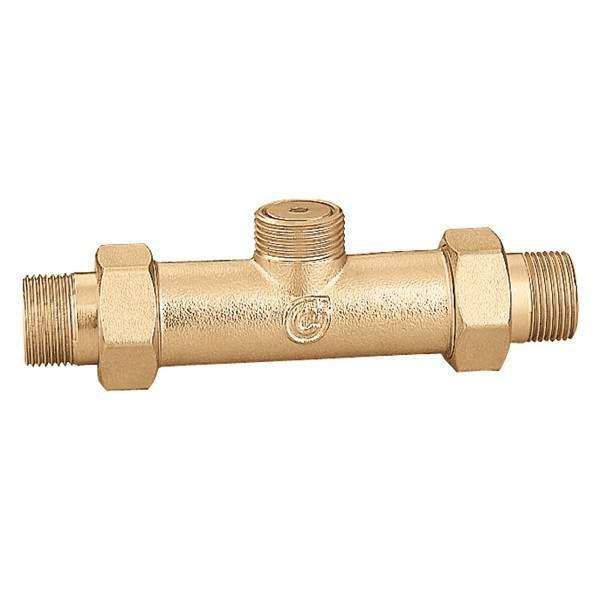 Té de by-pass équilibré pour vanne de zone Caleffi 635 - 1" - 1,43