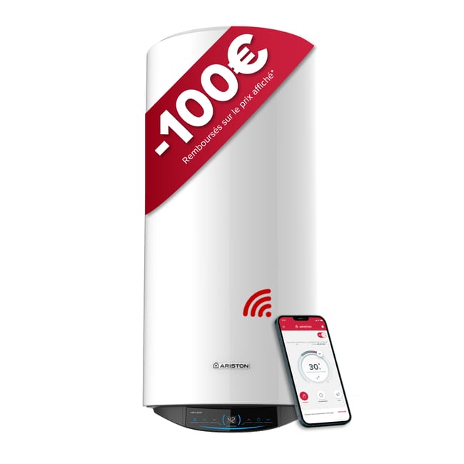Chauffe-eau électrique 150L connecté ACI - Ariston ABYLEOS WIFI – Fonction Eco Intelligente