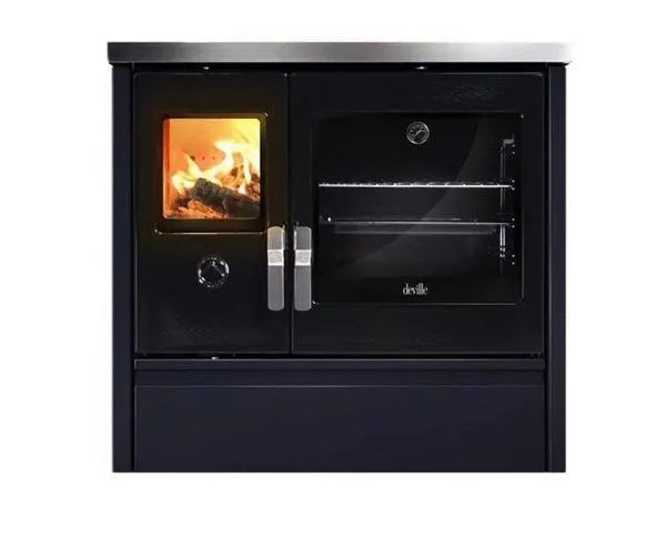 FOURNEAU BOIS MELISSE 90 BLEU NT 9KW C086AB06