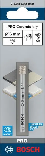 FORET DIAMANTE EXPERT CERAMIC 6MM 2608599049