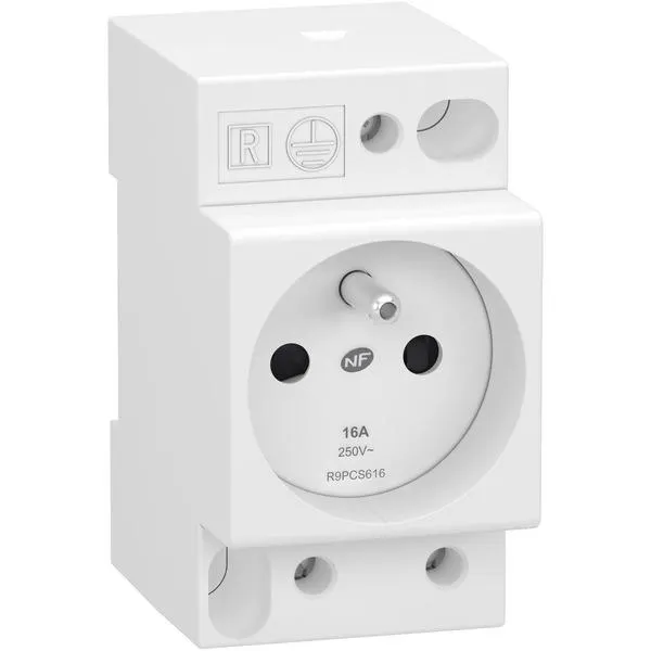 PRISE COURANT RESI9XP 2P+T 250V SCHR9PCS616