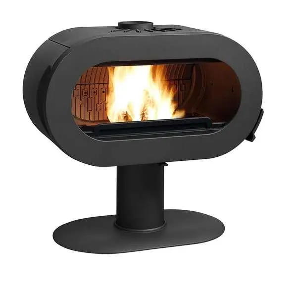 POELE A BOIS FIFTY S.PIED NOIR 10KW P648054
